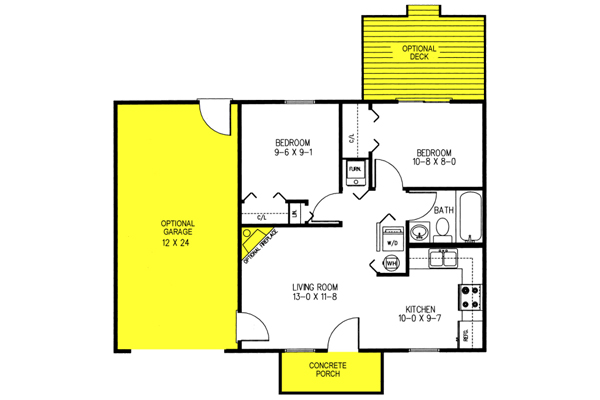 Affordable House  Plan  Elkview 84 Lumber