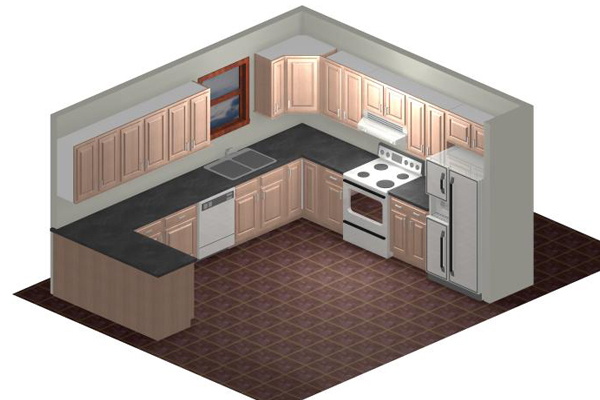 Hickory Kitchen Rendering Thumbnail