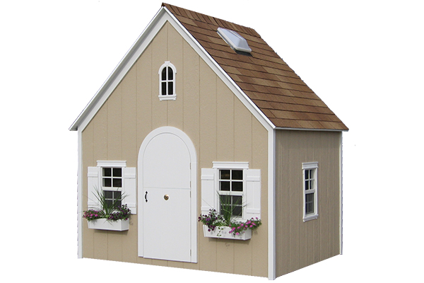 outdoor playset with house