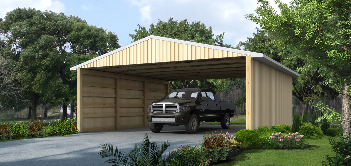 Carport Designs – Shingled 84 Lumber