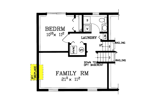 Newbury Second Level Floor Plan Thumbnail