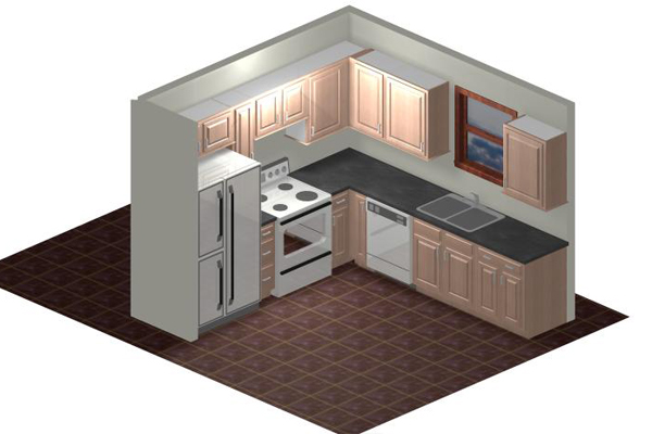 Interior Kitchen Rendering Thumbnail