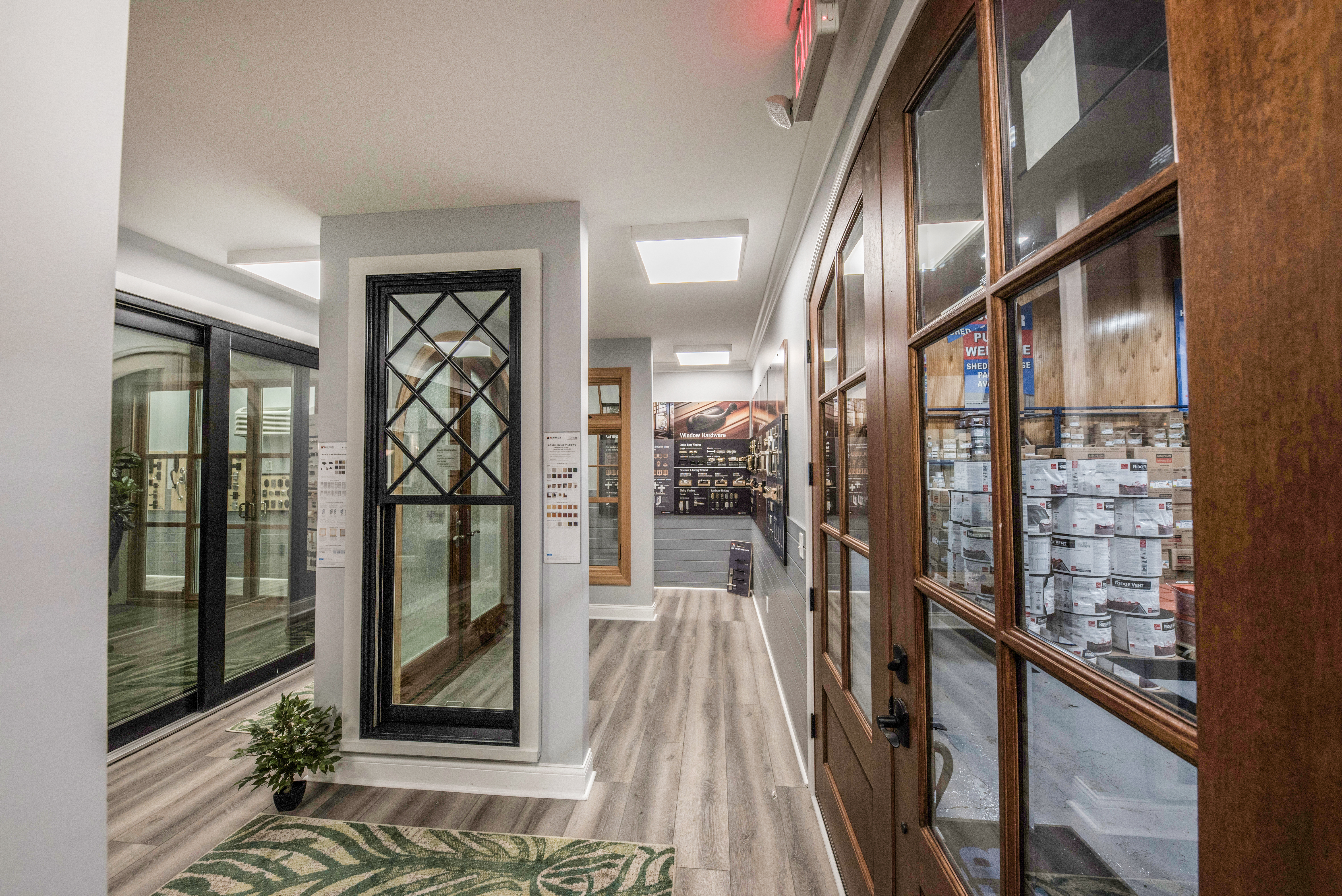 Window displays in Louisville Showroom