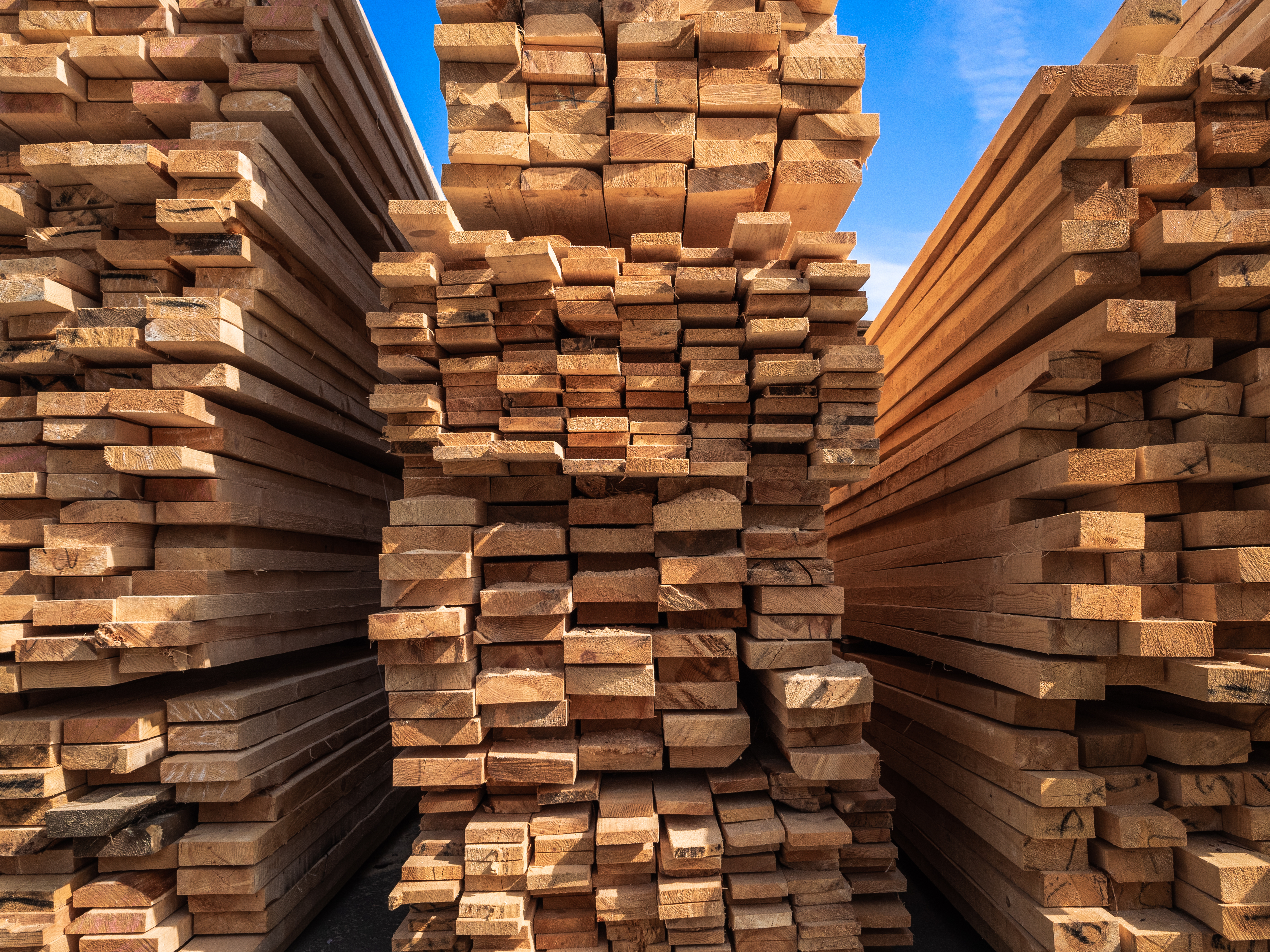 Stacked Lumber 