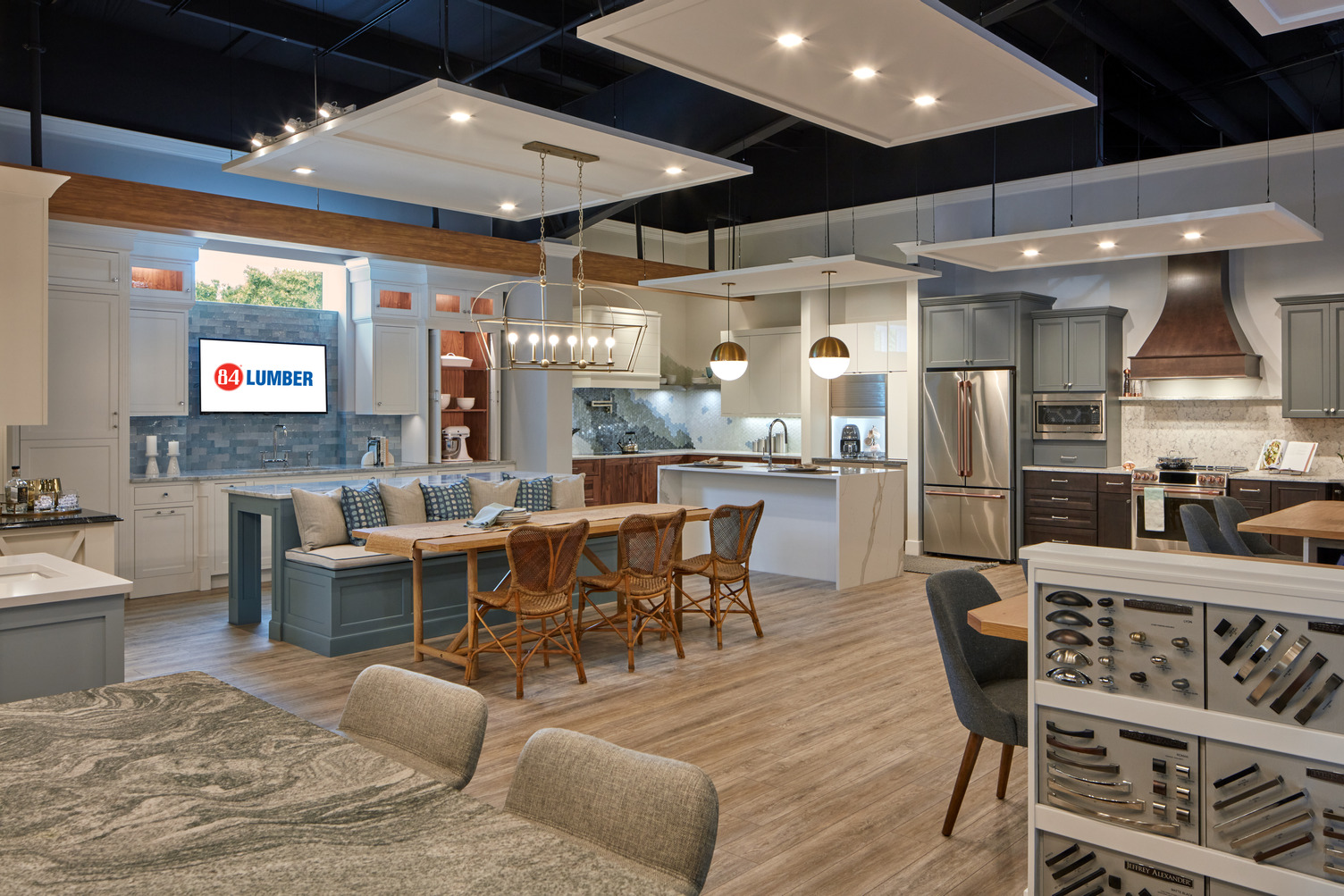 View of the kitchen and bath design studio