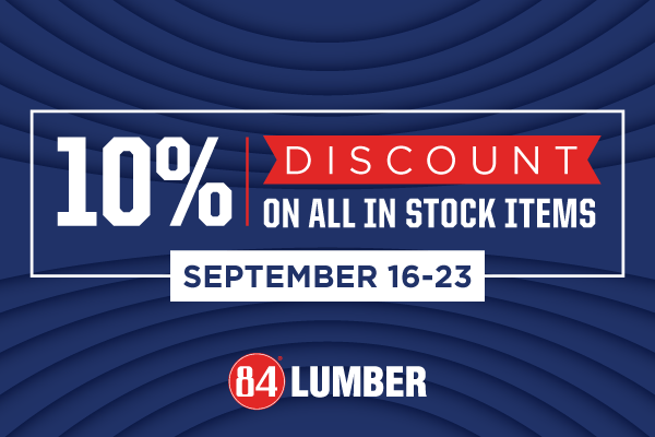 10% off all in stock items September 16-23 at Pittsburgh locations