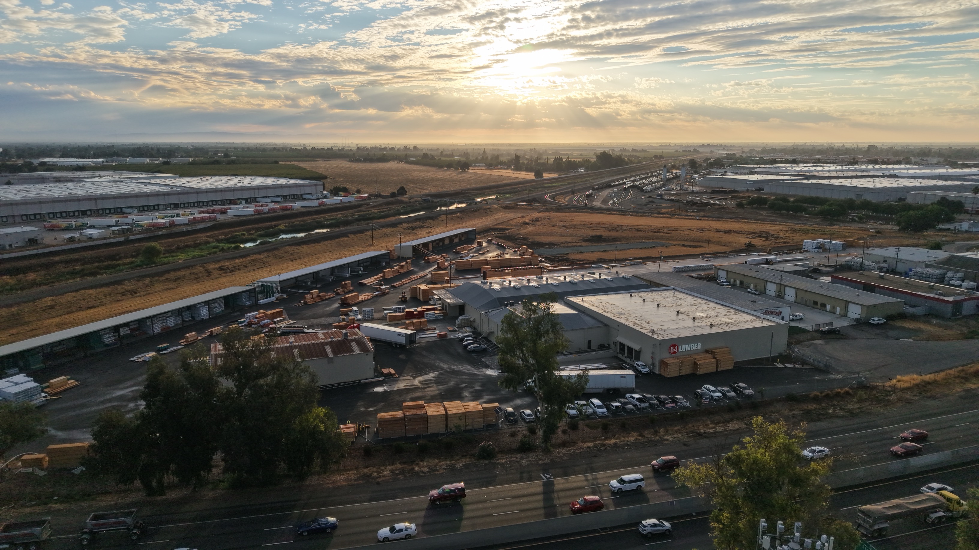 84 Lumber Stockton Aerial View of the Entire Store