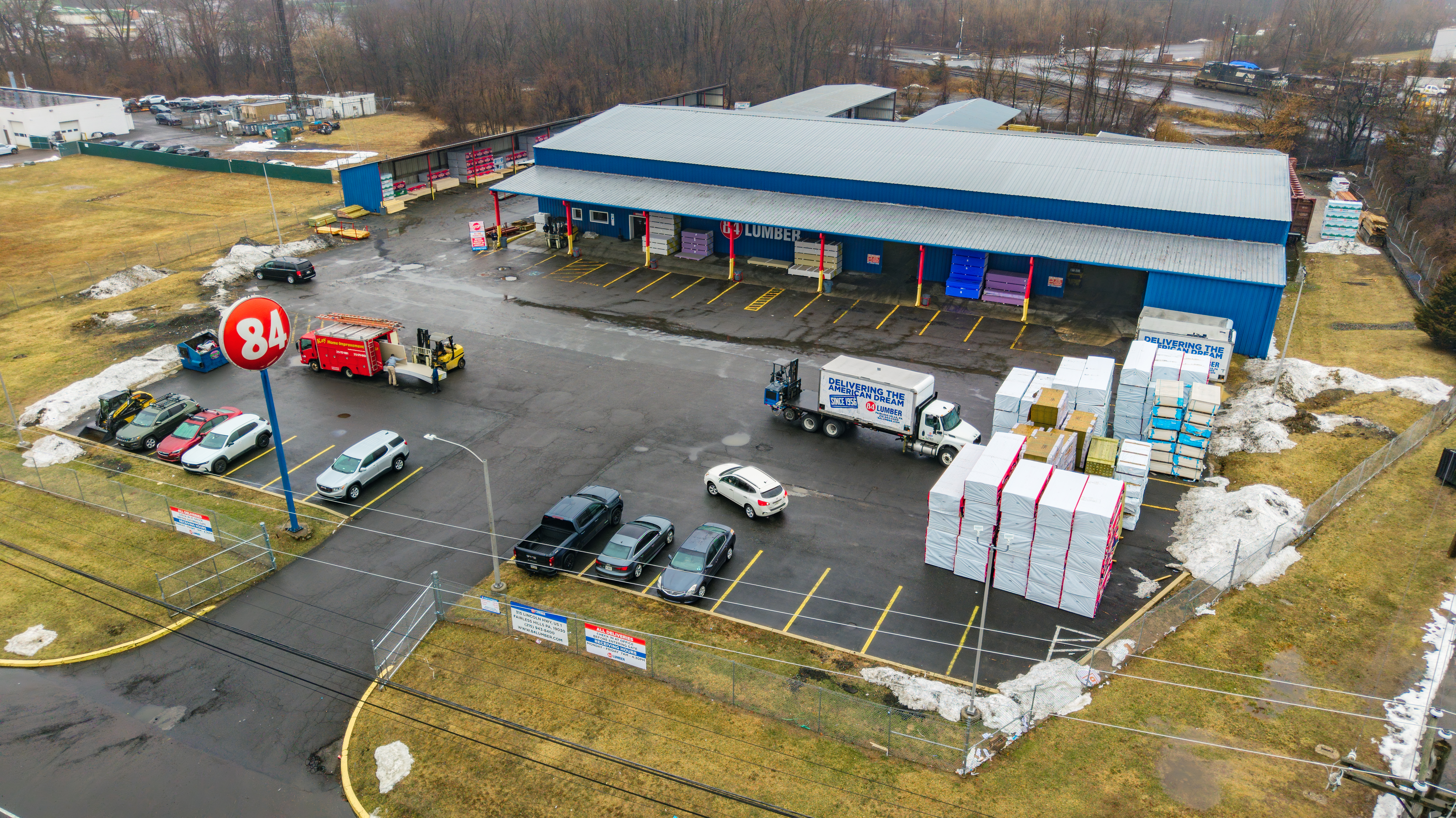 84 Lumber Douglasville Aerial Yard 